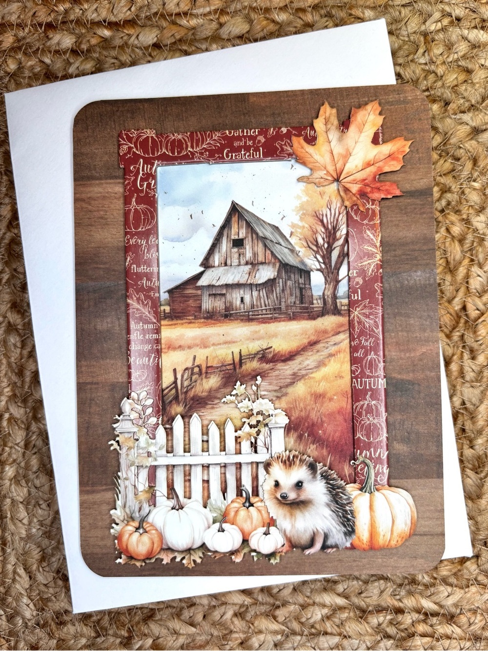 Handmade Fall / Autumn / Thanksgiving Greeting Card